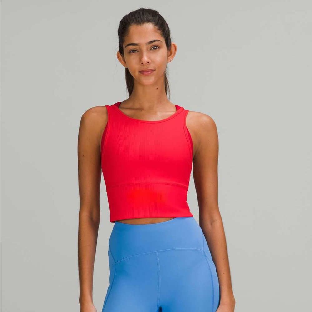Lululemon Power Pivot Reversible Tank Top in Love Red